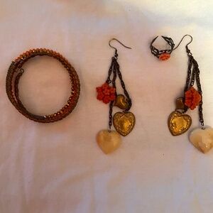 Jewelry Set - earrings, bracelet, and ring
